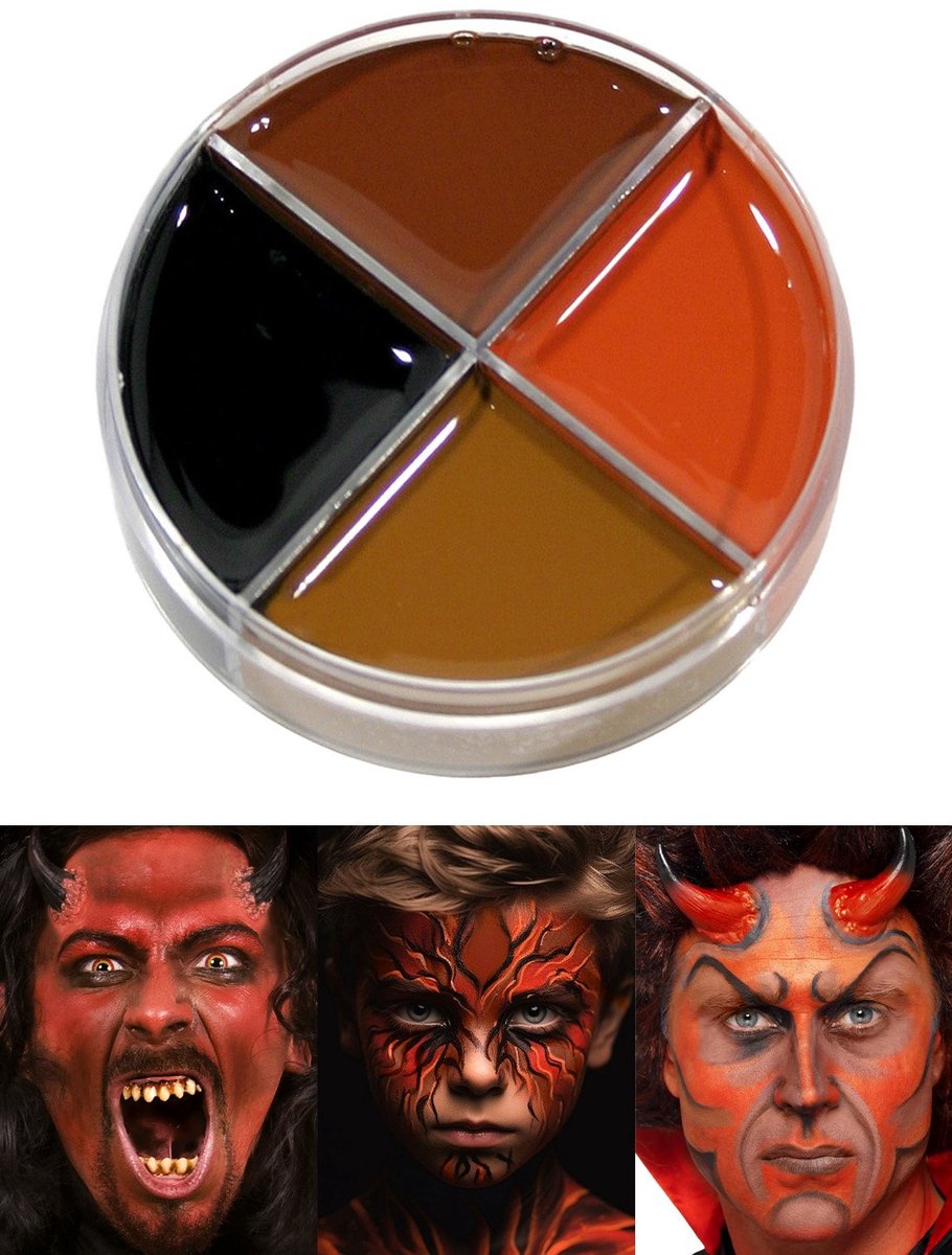 Crème Schmink Demon Make-up 4-Kleuren 15ml