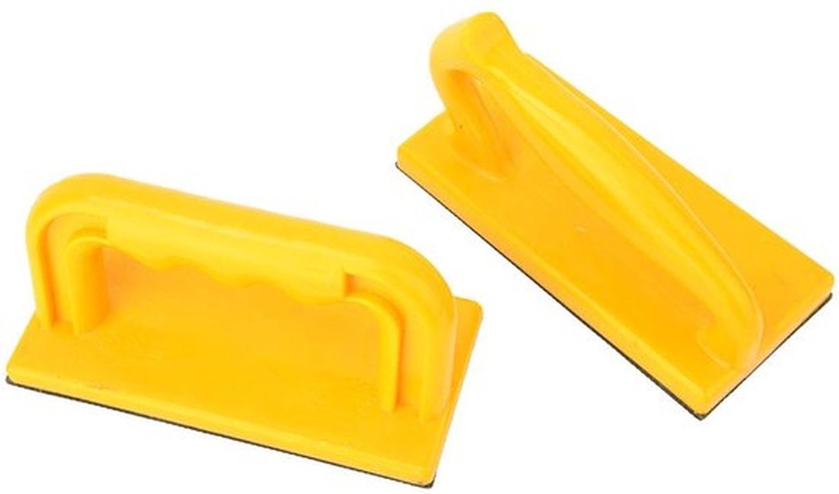 Veiligheidsschuifblokset 2 Stuks - Antislip - Rubber Zolen - Houtbewerking - Schuine/Rechte Handgreep - Afwasbaar met Warm Water - Zaagblok