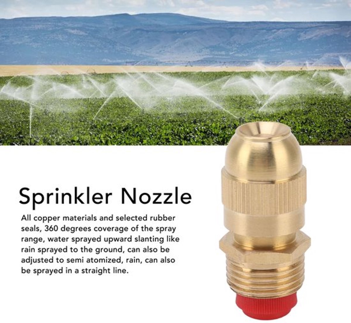 Sproeikopset 10 Stuks - Verstelbare Sproeier - Waterstroompatronen - Rolrandproces - Instelbare Waternevel - G1/2 Buitendraad