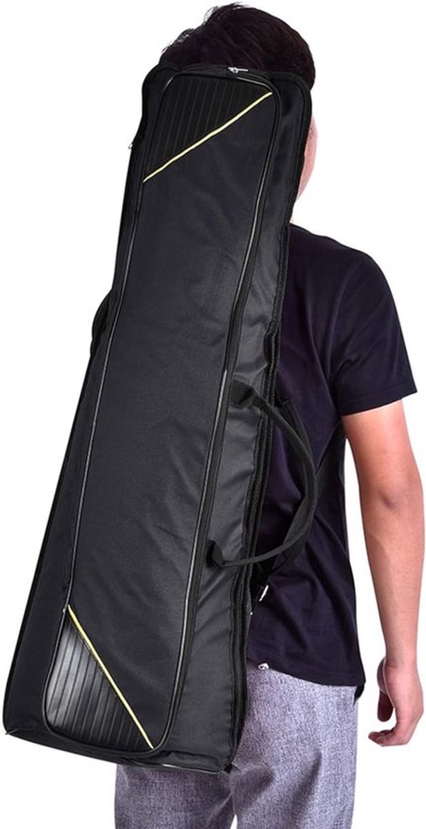 Alto en Tenor Trombone Rugzak van Oxford Katoen - Draagtas voor Trombone met Schouderband 86 * 33 * 11 cm (Zwart)