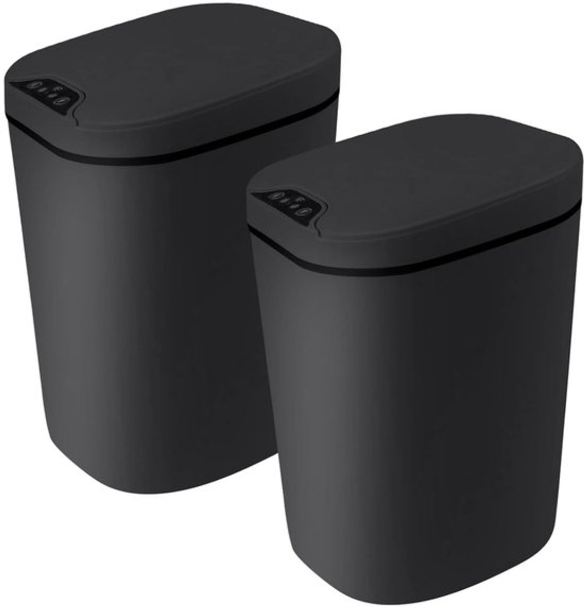 Automatische Sensor Afvalbak 12 L - Plastic Keukenemmer met Bewegingssensor en Zacht Sluitend Deksel voor Keuken, Badkamer en Kantoor