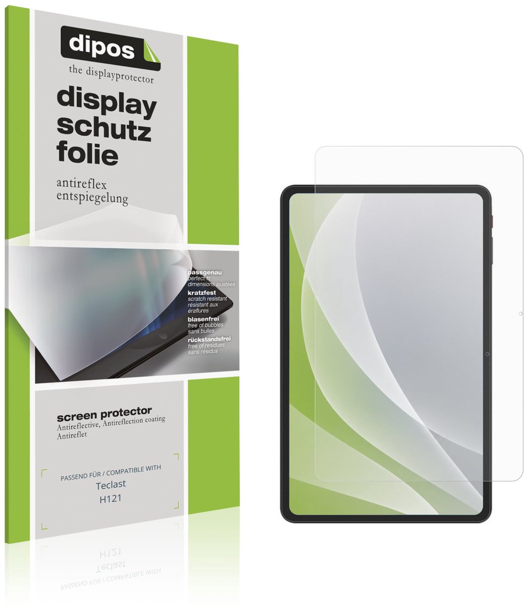 dipos – 2x Matte Beschermfolie geschikt voor Teclast H121 | Krasbestendige & antireflecterende Screenprotector Ultra-Thin