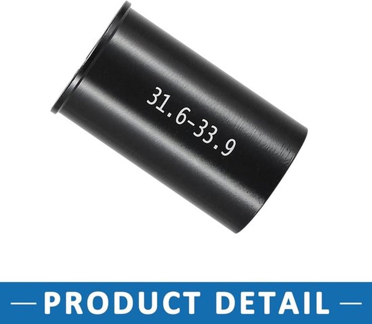 Fietszadelbuis Adapter 31,6 tot 33,9 mm voor Zadelpen