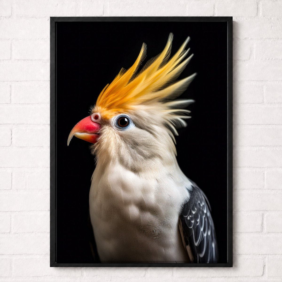 Valkparkiet Poster - Vogelportretten Collectie - Dieren Posters - A2+ 43,2 x 61 cm