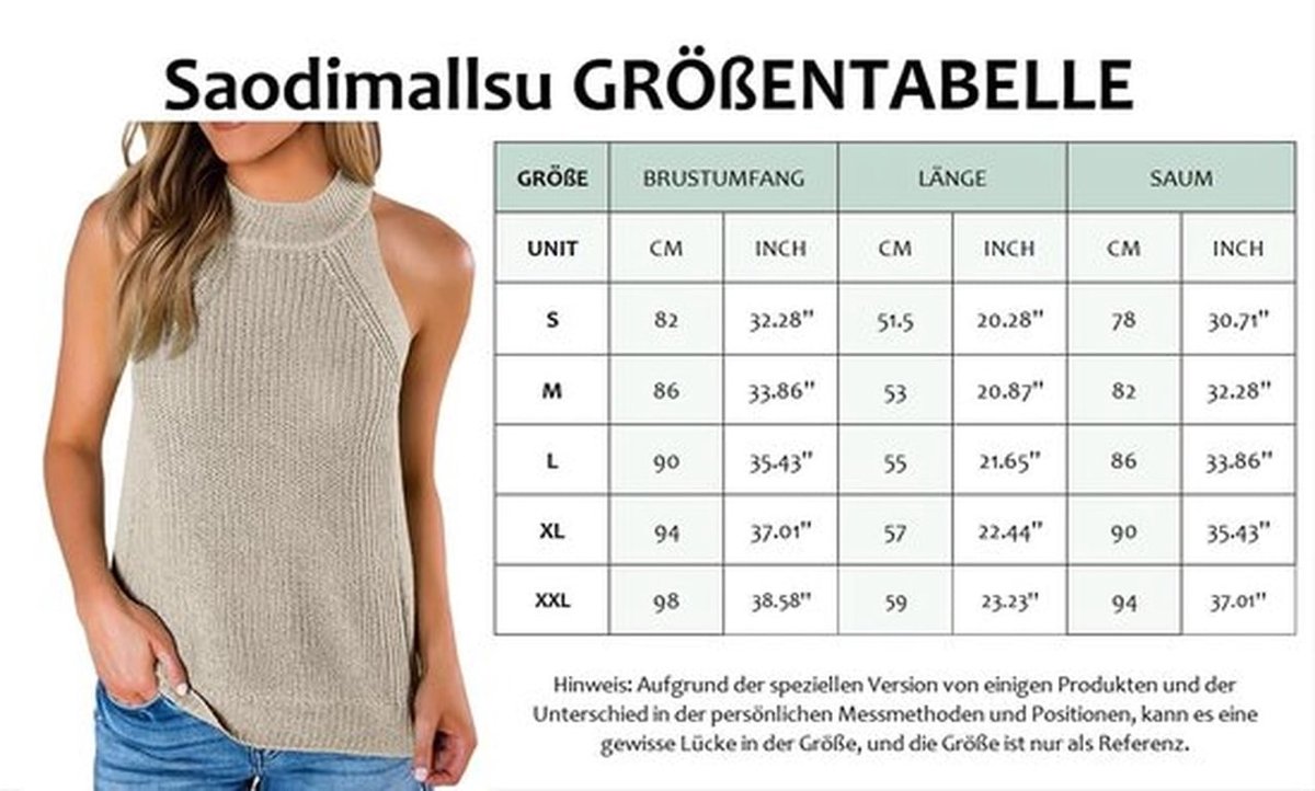 Tanktop Dames - Zomer Mouwloos - Ronde Hals - Casual Gebreid - Ademend Materiaal - Regular Fit - Cami Top