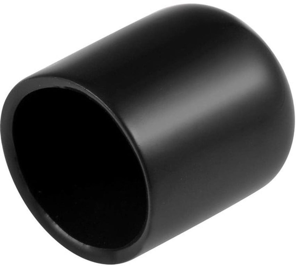 Rubberen Eindkap 20 Stuks - 18 mm ID - Zachte/Ronde Draadbeschermers - Flexibele Schroefdoppen - Zwarte Vinyl Afdekkingen - Hoogwaardig PVC Materiaal - Draadkap