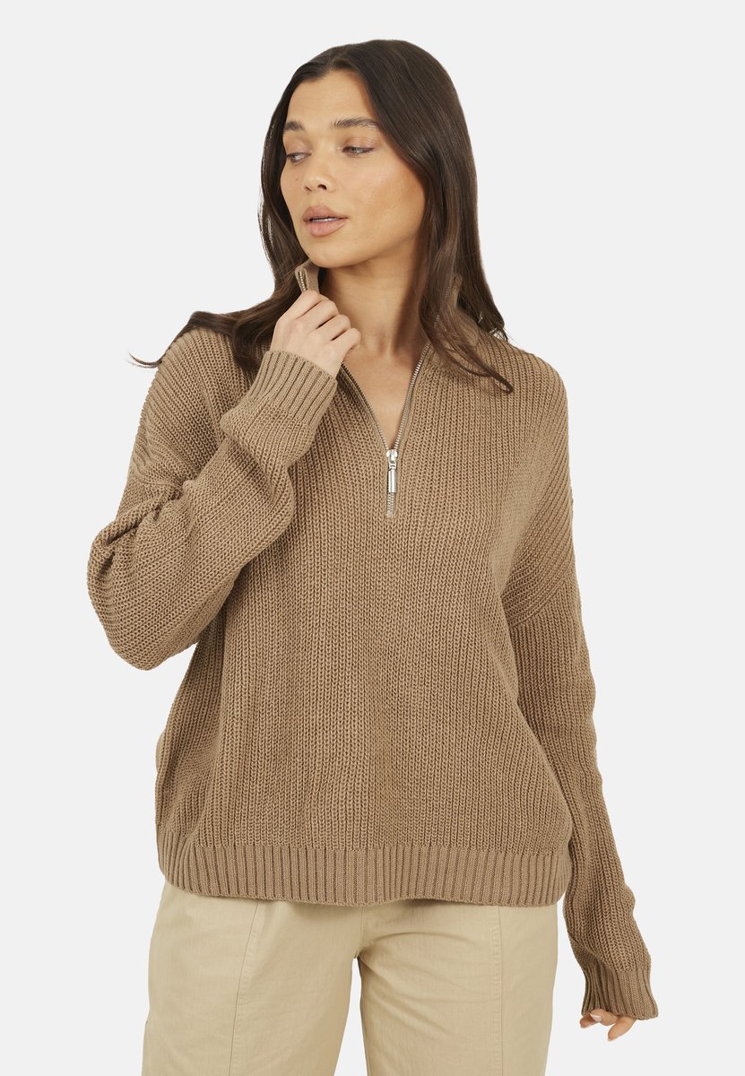 Brave Soul Outdoortrui Acryl Vrouwen Beige