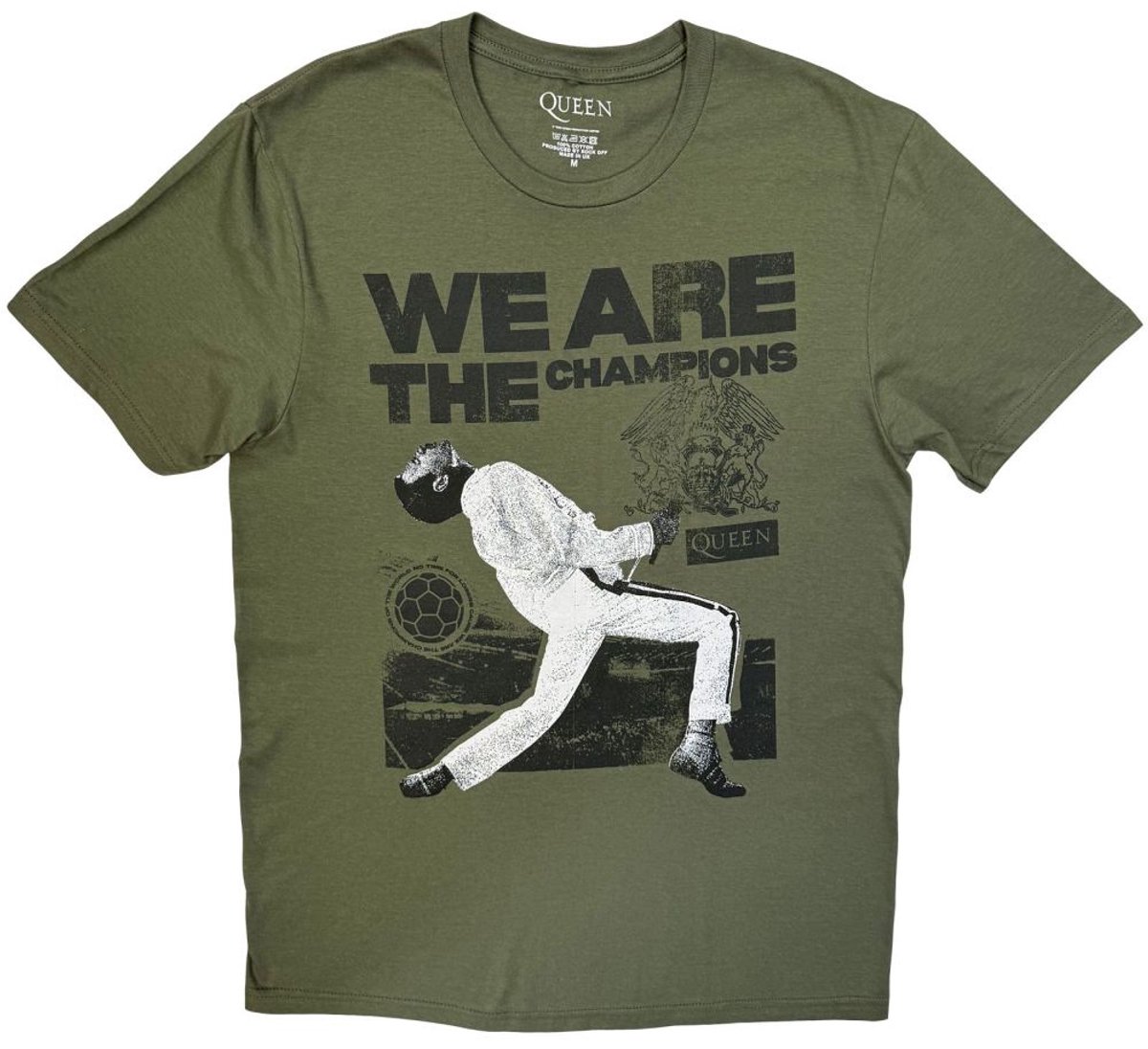 Queen - Champions Stage Heren Tshirt - M - Groen