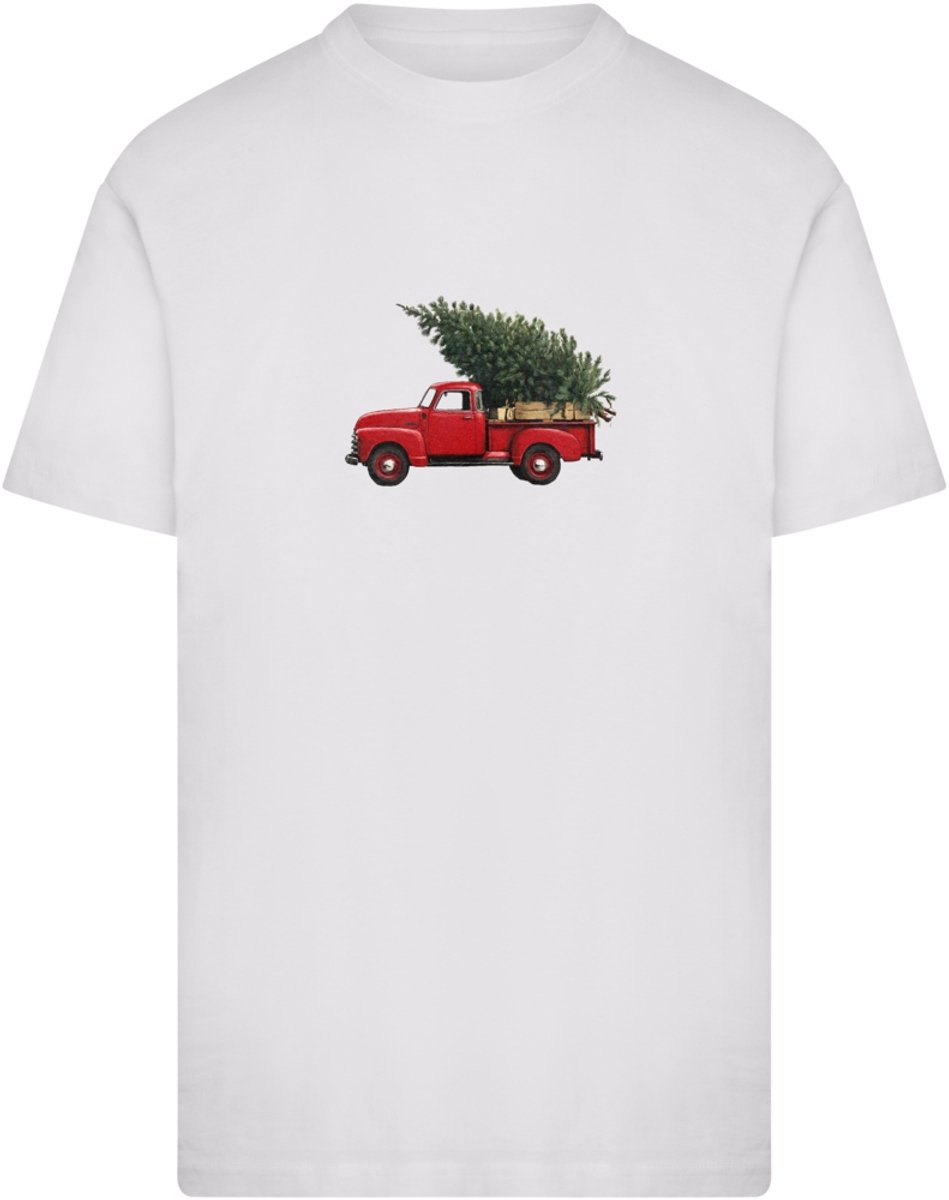Mister Tee Christmas Tree Pickup Heren Tshirt 5XL Wit