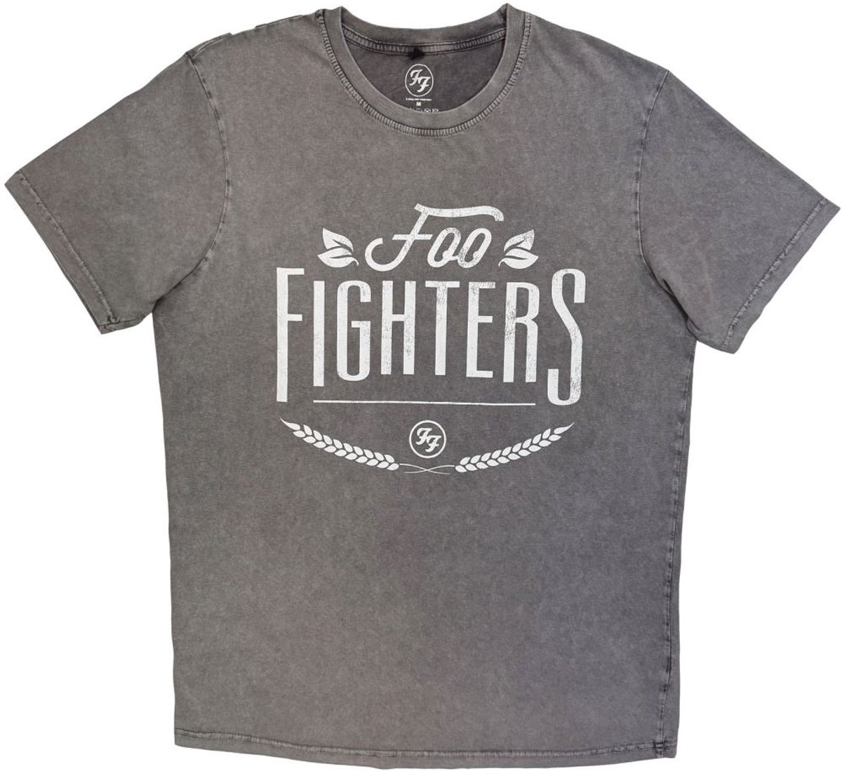 Foo Fighters - Warped Logo Heren Tshirt - S - Grijs
