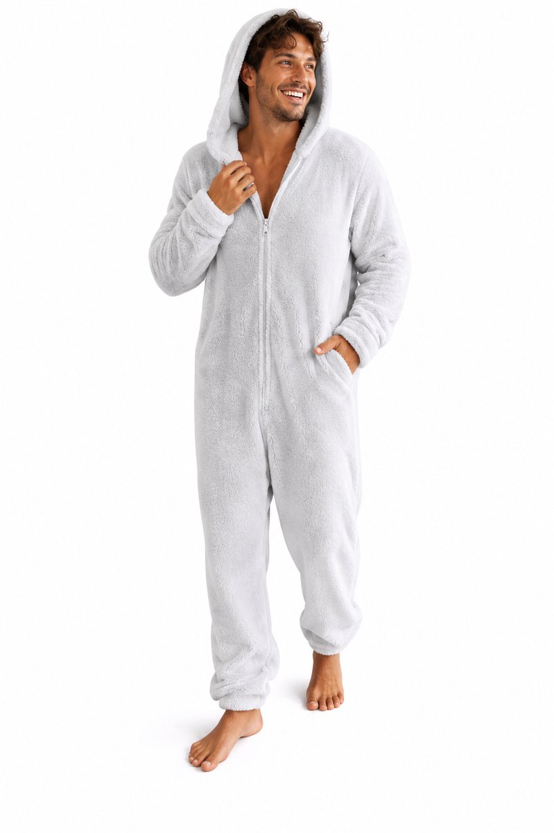 Warme Teddy Stof Pyjama - Onesie - Fluffy - Fleece - Unisex