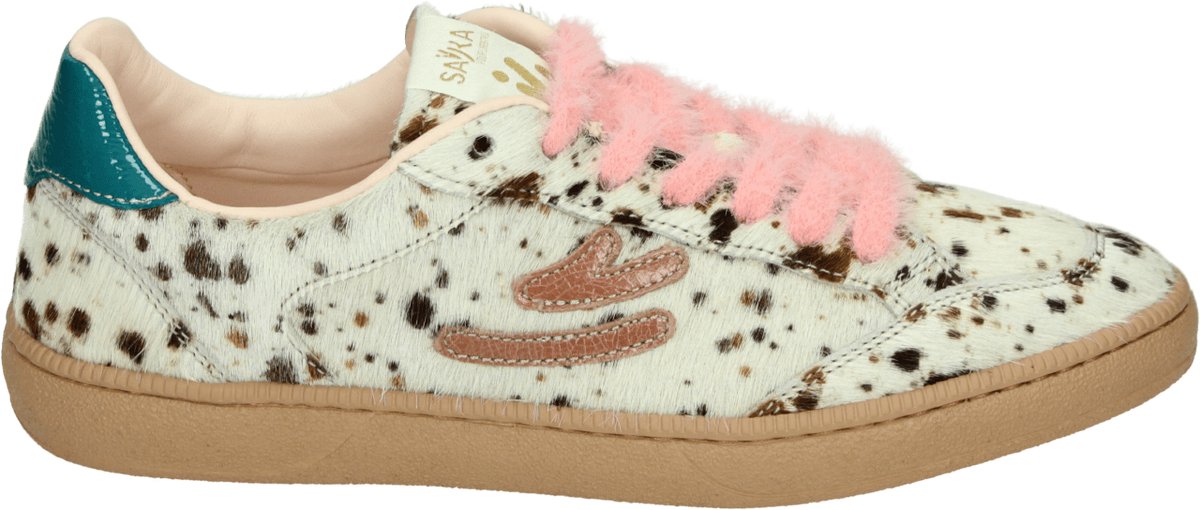 Saika - 9905S011 - Lage sneakersDames sneakers - Kleur: Wit/beige - Maat: 40