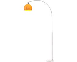 HOMCOM Vloerlamp - Metaal - 26x90x180cm - Oranje
