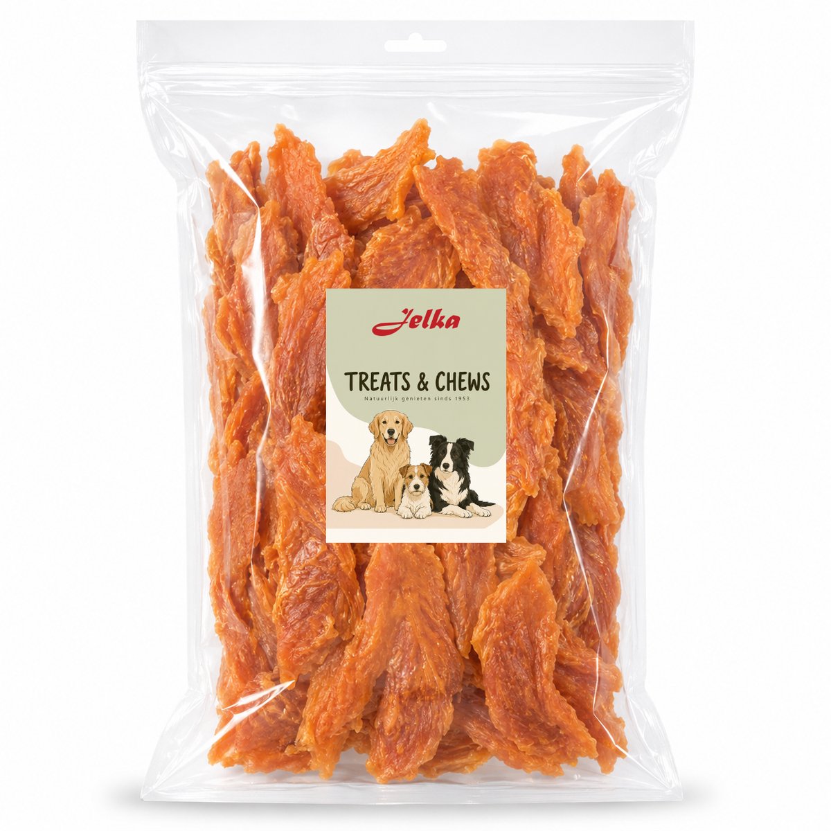 Jelka Kipfilet - Hondensnack - 1kg - Kipfilet hond
