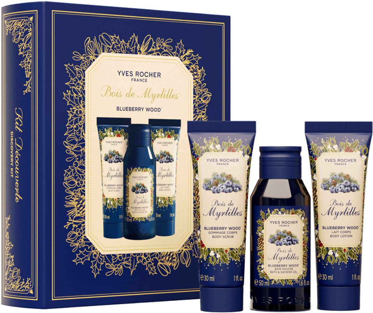 Yves Rocher - XMAS Limited Edition - Verzorgingsset 3-delig - Bosbessenbos