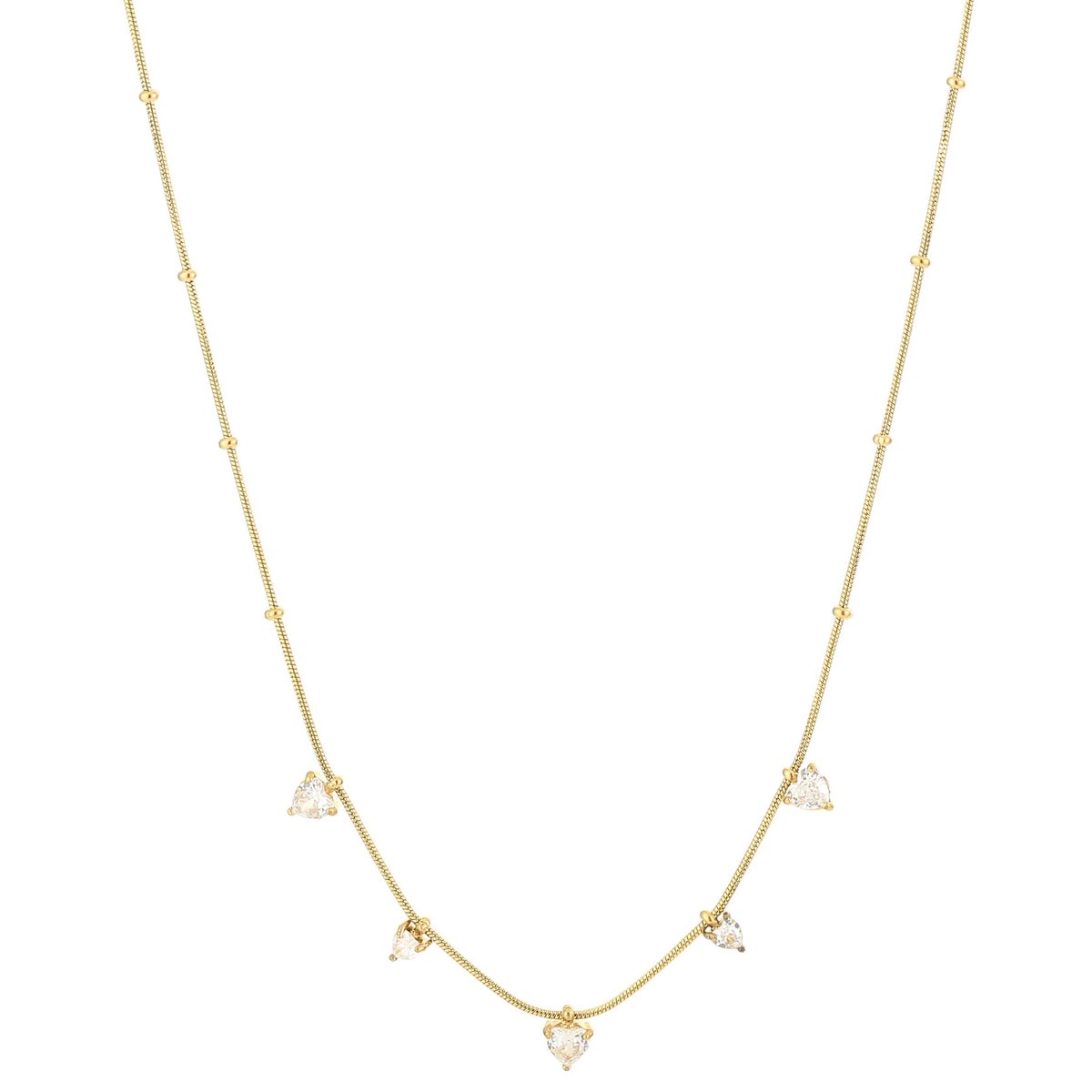 Michelle Bijou Ketting Zoetwater Pareltjes goud