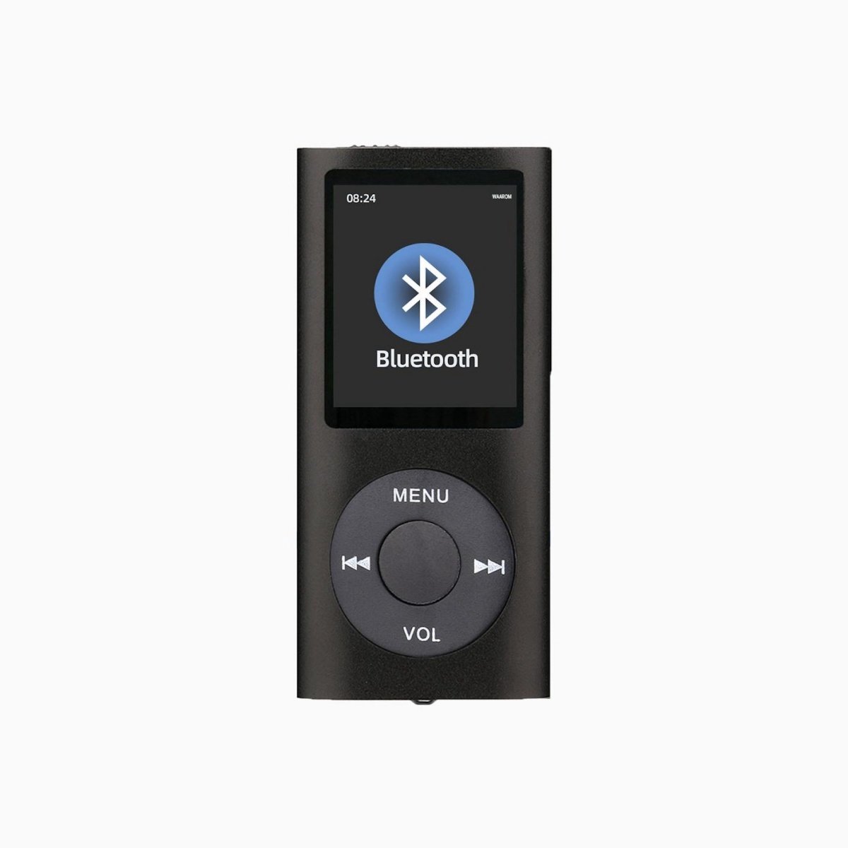 GELLDG MP3-speler - MP4-muziekspeler met 1,8 inch LCD-scherm - Bluetooth - Ondersteunt tot 64 GB TF-kaart - Compact en draagbaar - Geschikt voor sport en onderweg - Kunststof behuizing - Afmetingen 9,1x4,2x0,9 cm
