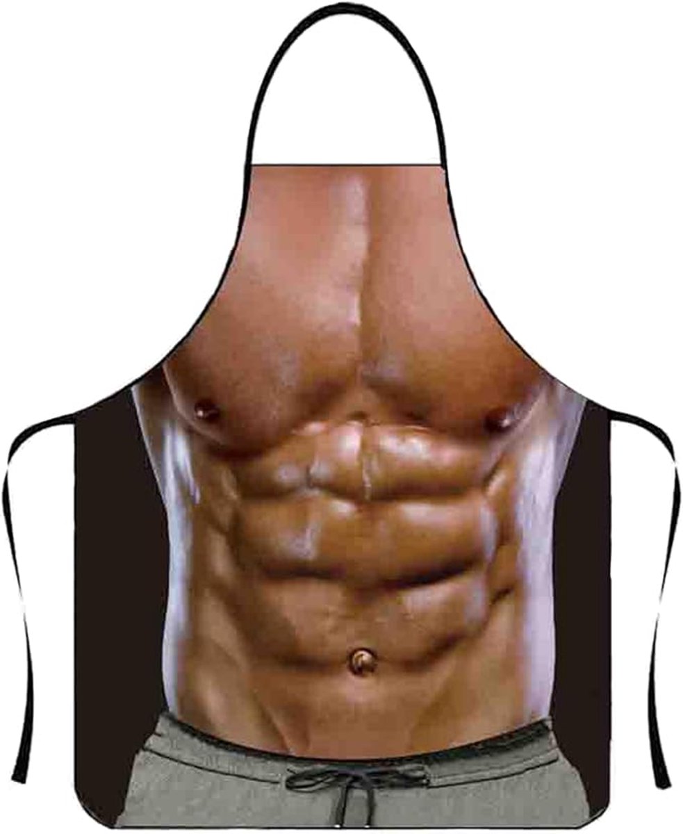 Grill Schort voor Heren - Keukenschort met Humoristische Print - Leuk Cadeau voor Mannen - BBQ Accessoire 80 x 60 cm - Meerkleurig