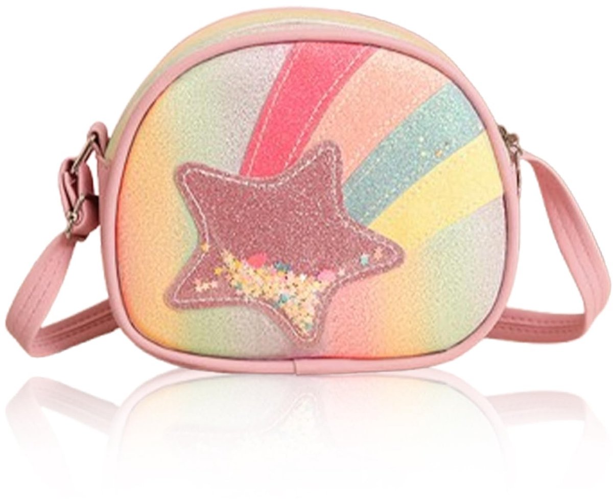Solidchoice - Mini Schoudertas voor Meisjes met Sterren Sequins