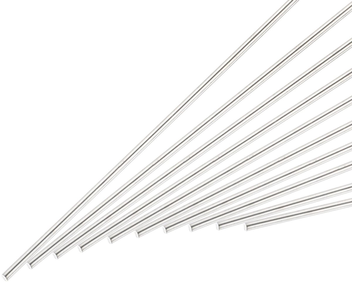 Solidchoice - Set van 10 RVS Stalen Staven voor Modelbouw