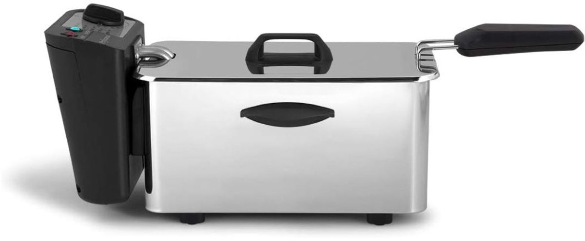 SP® Frituurpan - Friteuse - Regelbare Thermostaat - Zilver - 38cm × 24cm × 23cm