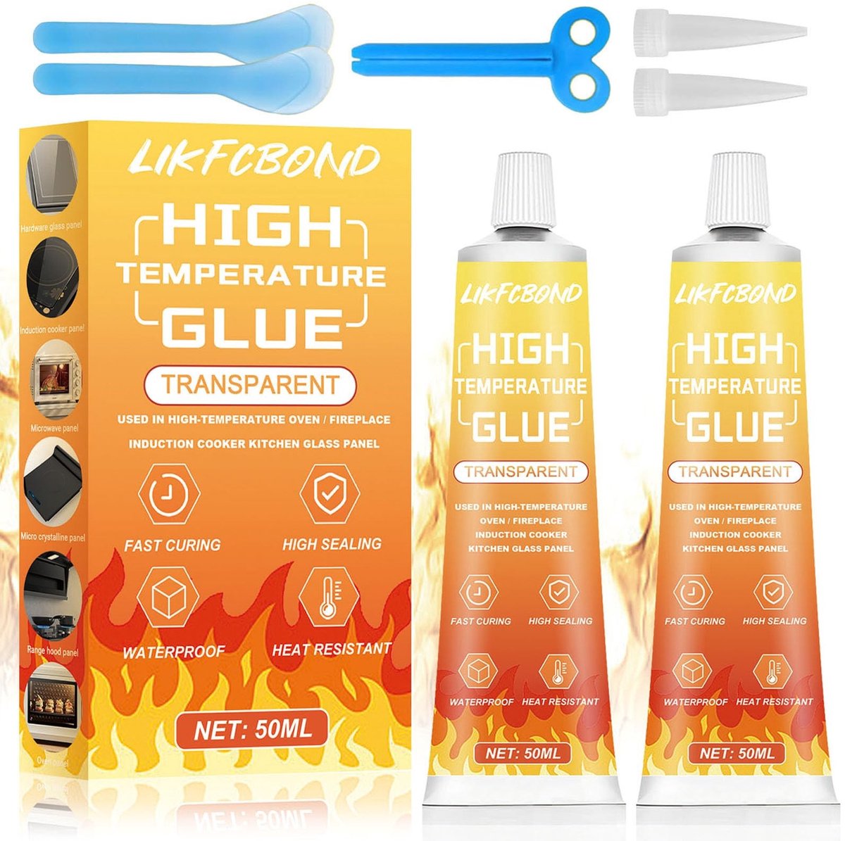 Solidchoice - Hittebestendige Silicone Lijm voor Oven en Haard