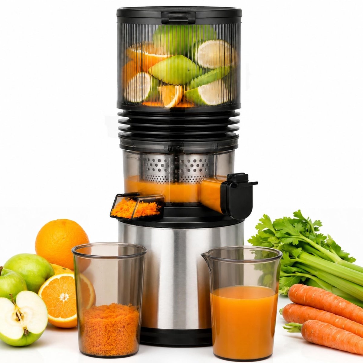Solidchoice - Slow Juicer met 158mm Vulopening voor Vers Sap