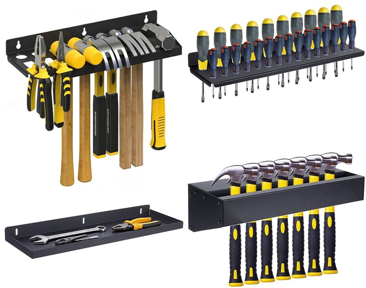 Solidchoice - Handgereedschap Opbergset met Wandmontage