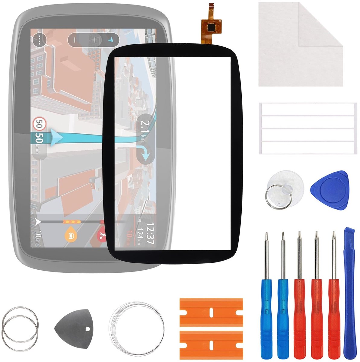 Solidchoice - LCD Display voor Tom-Tom Go 600 en Go 6000 met Gereedschappen