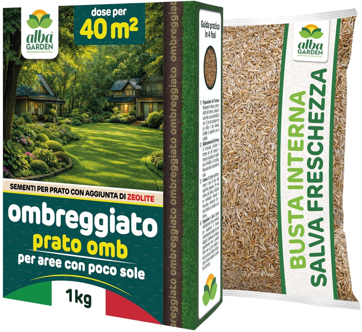 Solidchoice - Graszaden voor Schaduwrijke Tuinen 40 m² met Snelle Germinatie