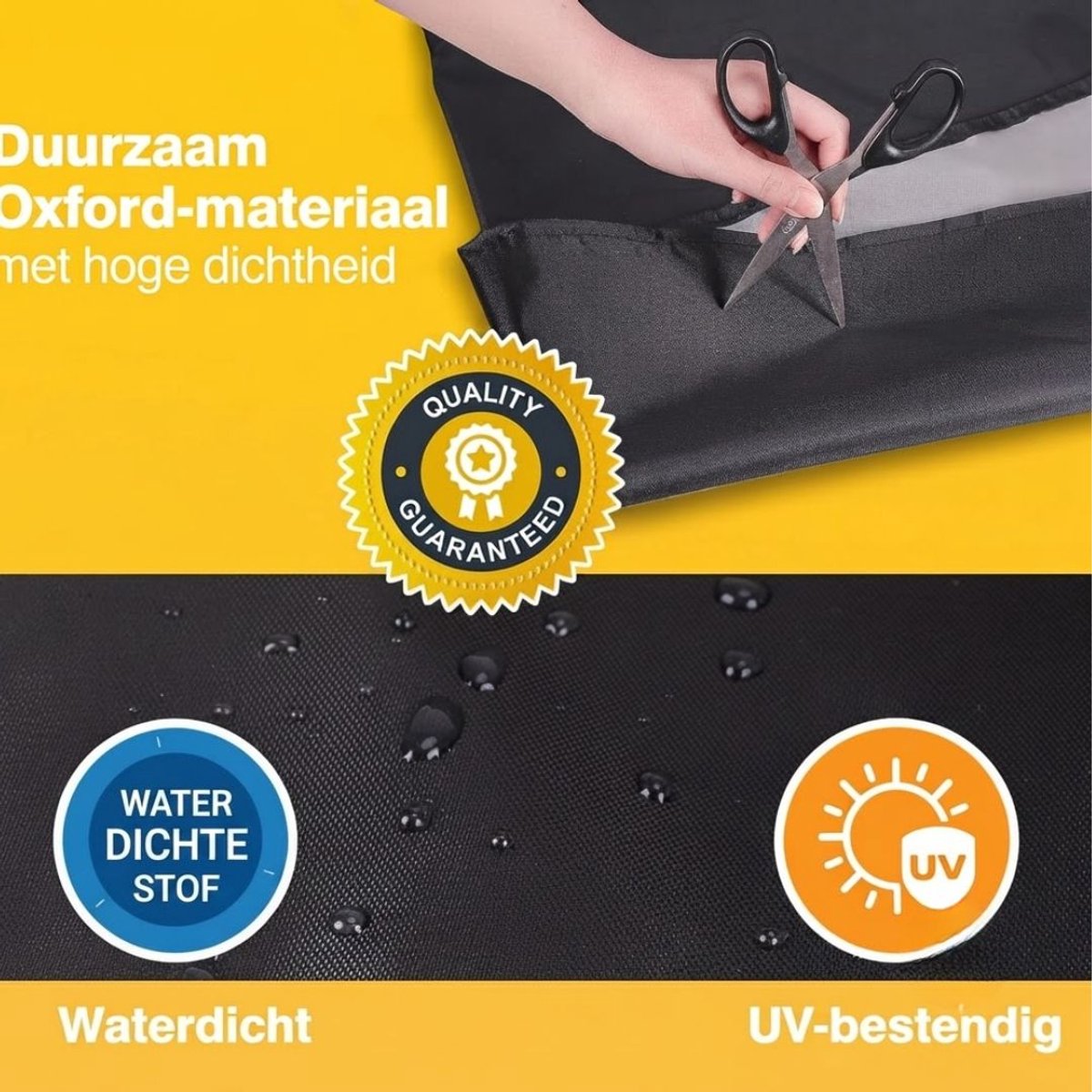 LNMsolutions® Parasolhoes - Parasolhoes Waterdicht - Beschermhoes voor Zweefparasol - Zwart - 140cm x 26cm x 140cm