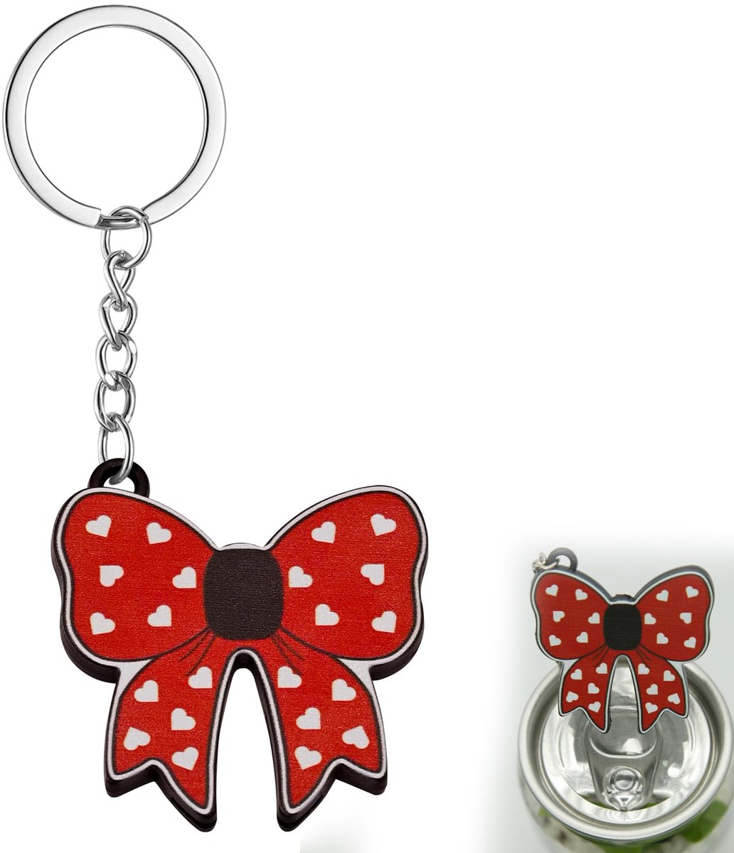 Flessenopener in Vlinderdesign met Sleutelhanger en Blikopener