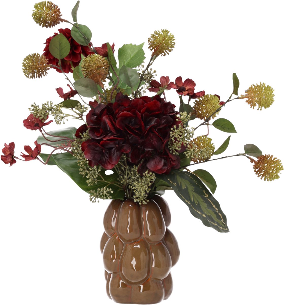 Kunst herfstboeket Eline Granada 55cm