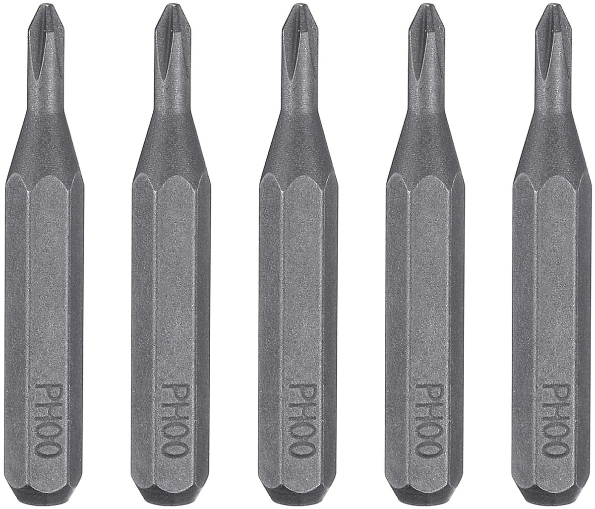 Set van 5 PH00 Philips Schroevendraaier Bits met Magnetische Hex Schacht