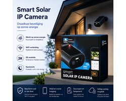 LSC Smart Connect Solar IP Camera – 2K – WiFi – Nachtzicht – Draadloze Beveiligingscamera op Zonne-energie