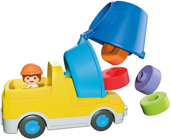 Playmobil Junior bouwvoertuig betonmolen kleurrijk stapelbaar speelgoed. van Playmobil — afbeelding 2