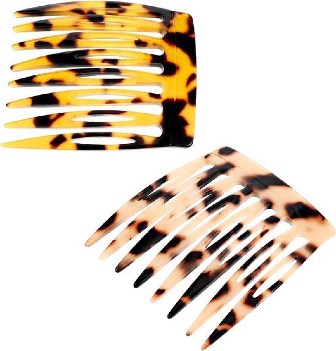 2 stuks haarkam om in te steken - steekkam voor haar - kleine kunststof zijhaar twist kam - haarclips met tanden voor haaraccessoires vrouwen en meisjes
