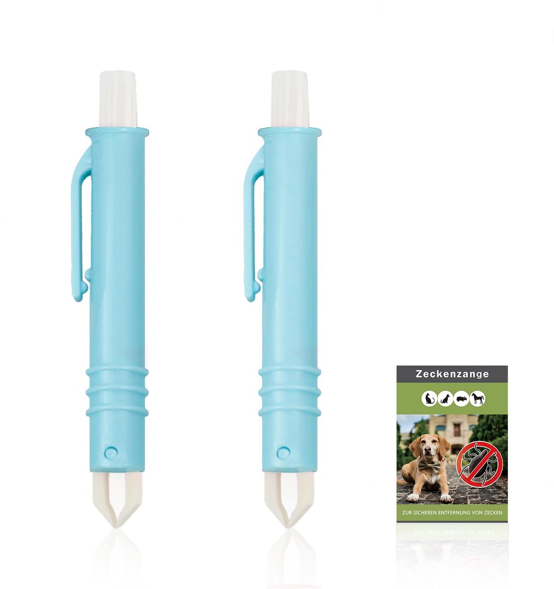 Set van 2 tekenpincetten voor honden en katten - veilige tekenverwijderaar