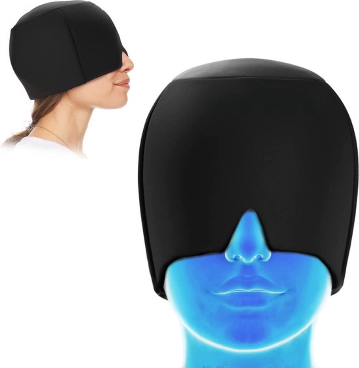 Verkoelend Hoofdmasker - Ontspannende Gelmuts - Verfrissend gelmasker - Ontspannend Koelmasker - Rustgevende Hoofdband