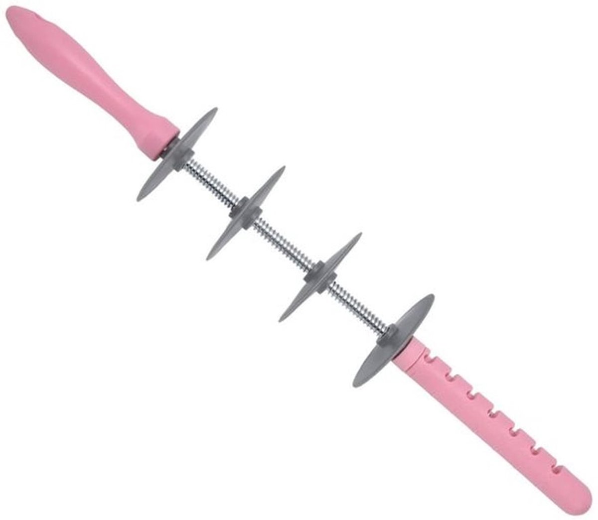 Brooddeegroller 38 cm - Verstelbaar 7 niveaus - Multifunctioneel - Geschikt voor pizza/gebak - Slijtvast roestvrij staal - Inclusief ophanggat - Deegroller