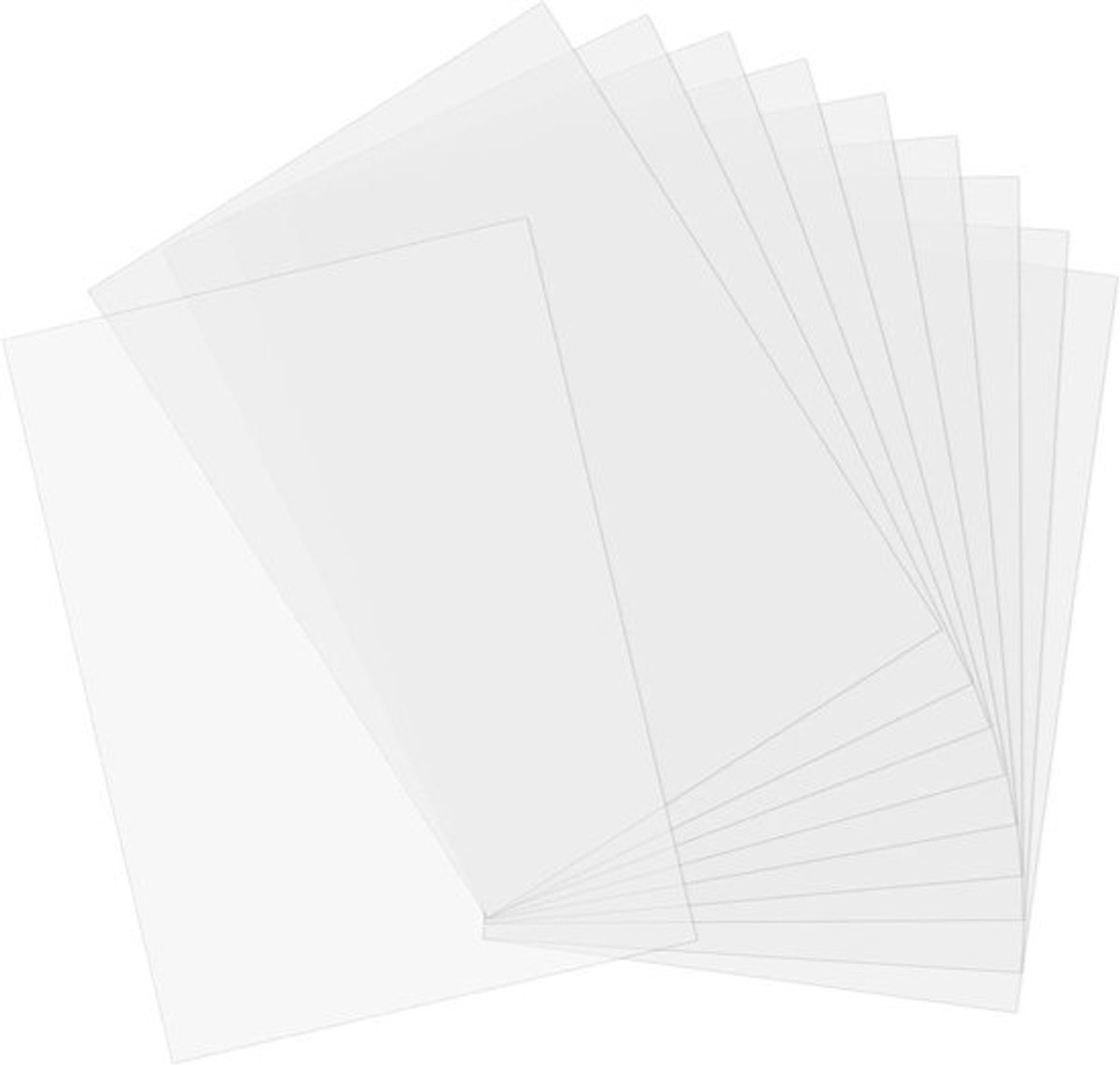 20 Mylarbbladen 30,5x21,7 cm Transparant Kunststof Vellen Snijden Sjablonen Doe-Het-Zelf Snijden