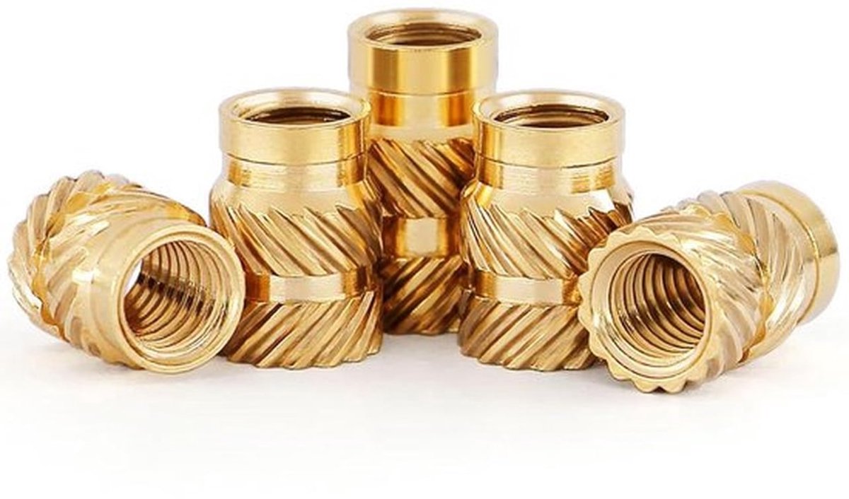 Warmteset van messing met M10 Schroefdraadinzetstukken - 50 stuks