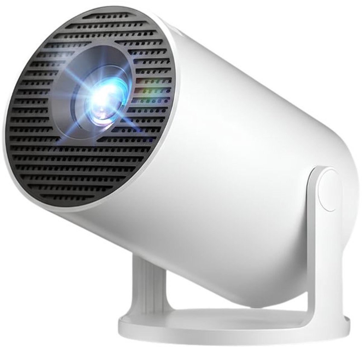 NIVA® Mini Beamer - Kleine Mobiele Telefoonprojector - Videoprojector - Wit - 10cm x 10cm x 17cm