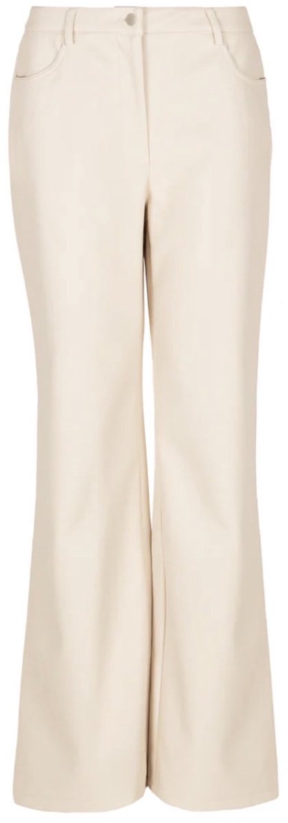 Freebird Patty - Imitatieleer - Broek - Ecru - M