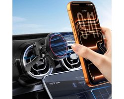 Ntech Magnetische Telefoonhouder Auto voor Luchtrooster – Sterke Magneet Houder – Geschikt voor Mercedes-Benz A/B/C/E/V/G-Klasse & Audi A1/A2/A3 – Voor iPhone 12 t/m 17 en Smartphones