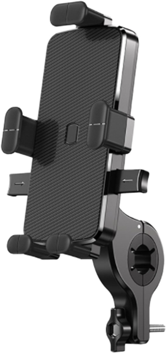 Telefoonhouder voor Fiets 360° met Quick Release – Universele GSM Houder voor iPhone 17, Samsung Galaxy S26 en meer – Voor Fiets, Brommer, Scooter & Motor – Stuur & Spiegel - Ntech