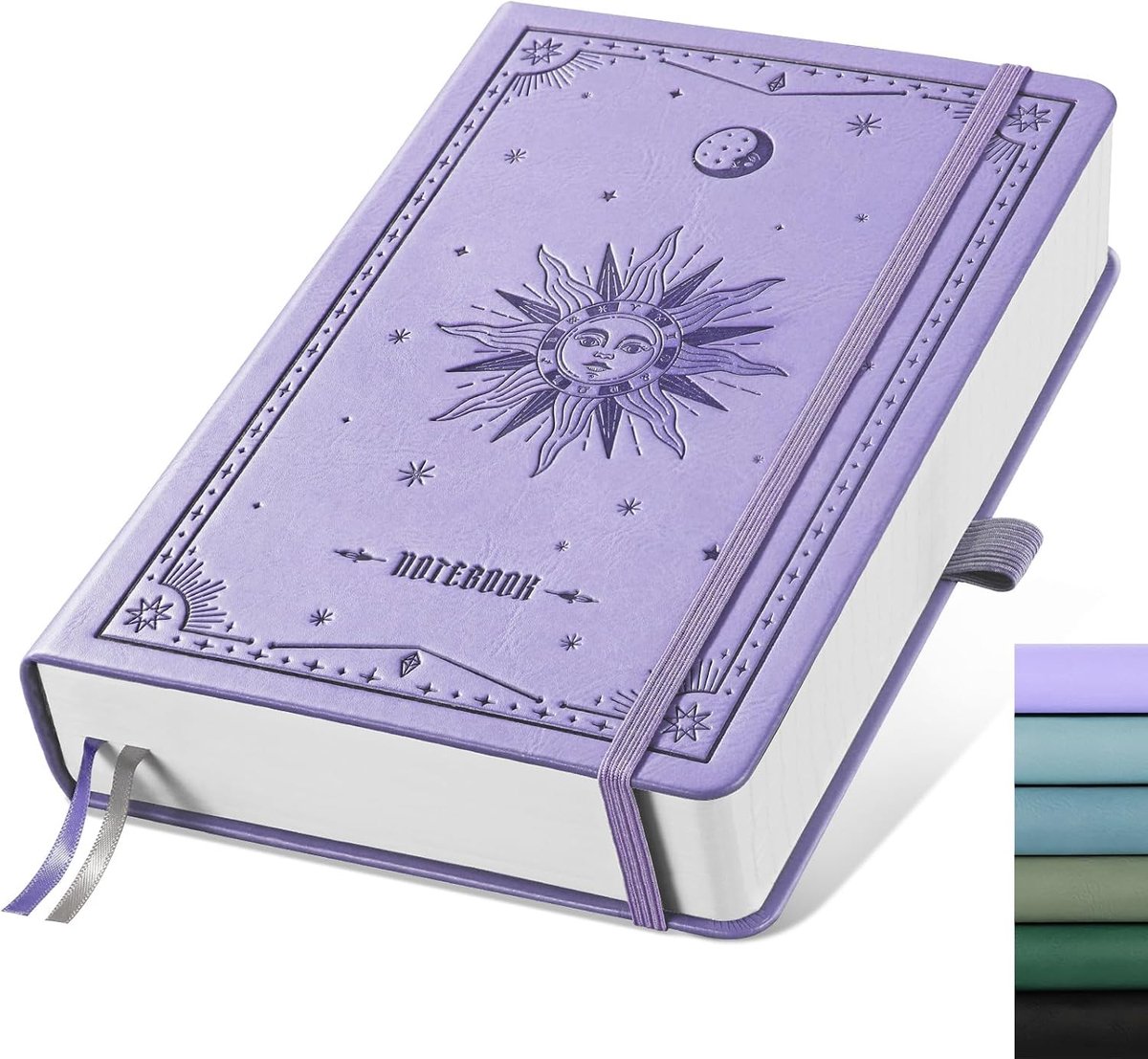 carmdering - A5 Gestippeld Notitieboek met 320 Pagina's, Bullet Journal Hardcover , Dagboek voor Schrijven, Tekenen en Plannen
