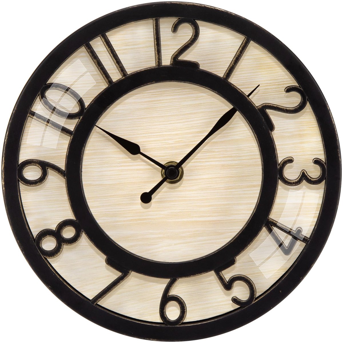Geluidloze Vintage Wandklok 20 cm