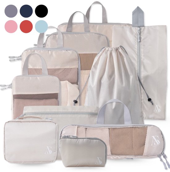 ANNSTÉ® Compressie Packing Cubes  – Reiszakken voor Koffer 10 Stuks