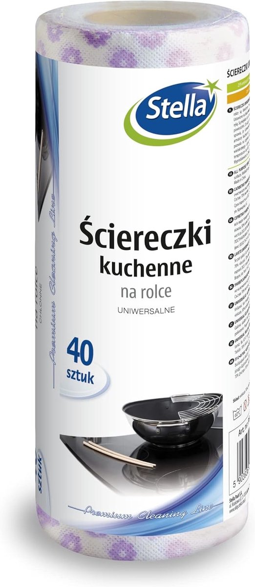 Keukendoeken - Wit - 25 x 35 cm - Wasbare en Zeer Absorberende Doeken op Rol - Voor Keukengebruik